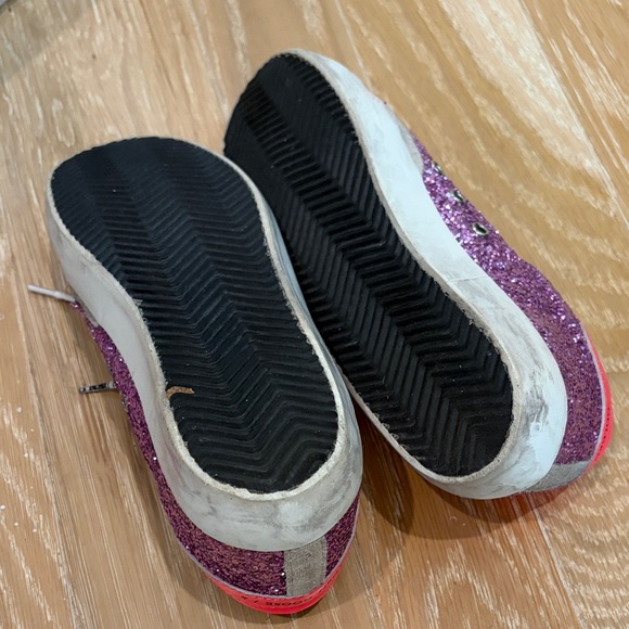 Golden Goose Women's Sneakers - Purple Glitter and Tan Leopard - Picture 5 of 5